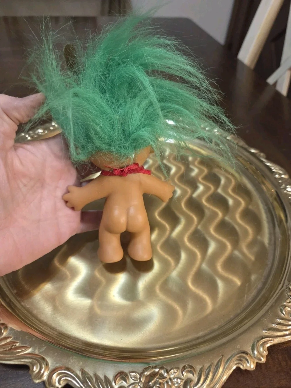 vintage Russ troll doll, Christmas, Reindeer